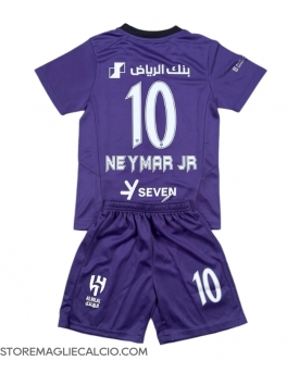 Al-Hilal Neymar Jr #10 Maglia Gara Terza Repliche 2024-25 Bambino Maniche Corte